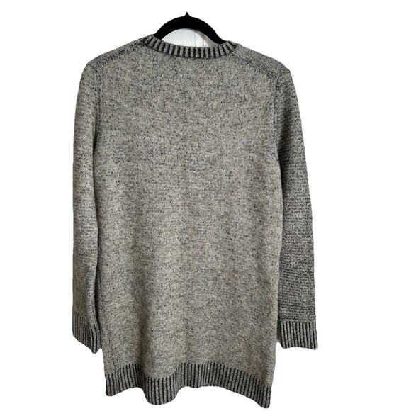 Zara Knit Oatmeal Crew Neck Sweater Dress Tunic Sz Small - Picture 2 of 12